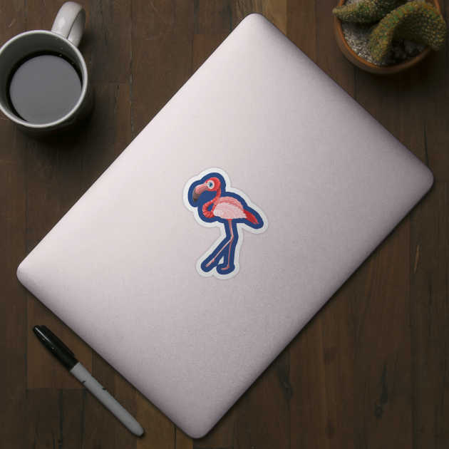 Pink Flamingo Artwork by PatrioTEEism